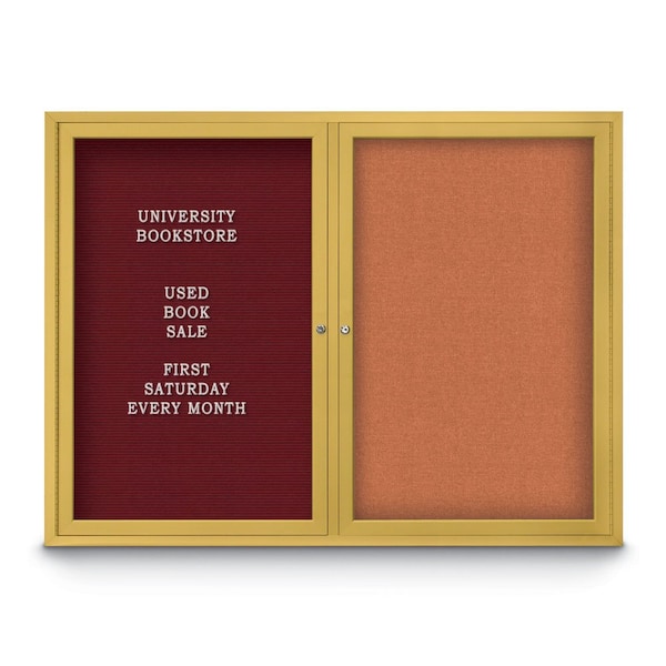 Corkboard, 18"x24", Cobalt Accent/Black